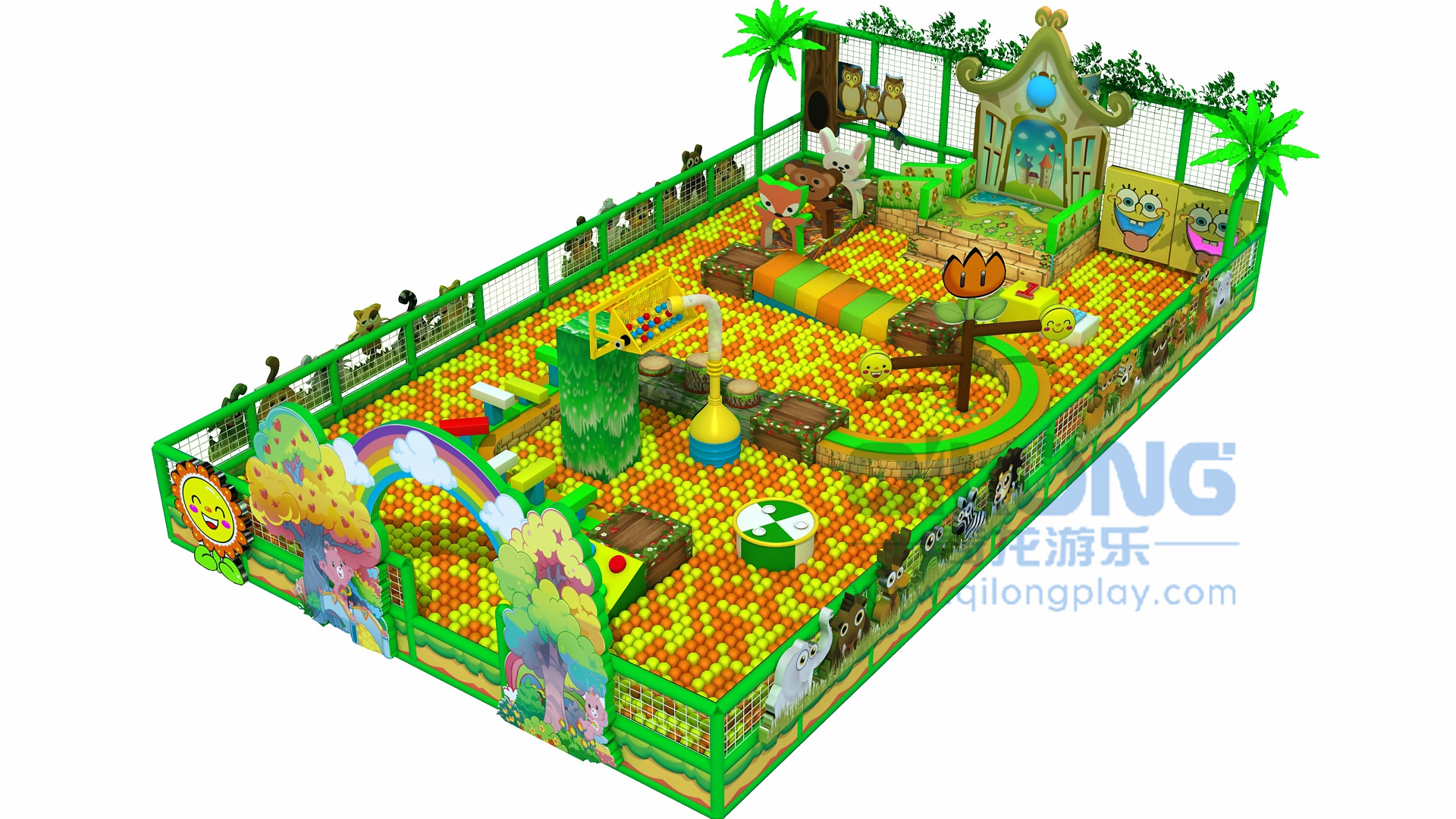 Indoor playground kids adventure playground-QL-CG002A