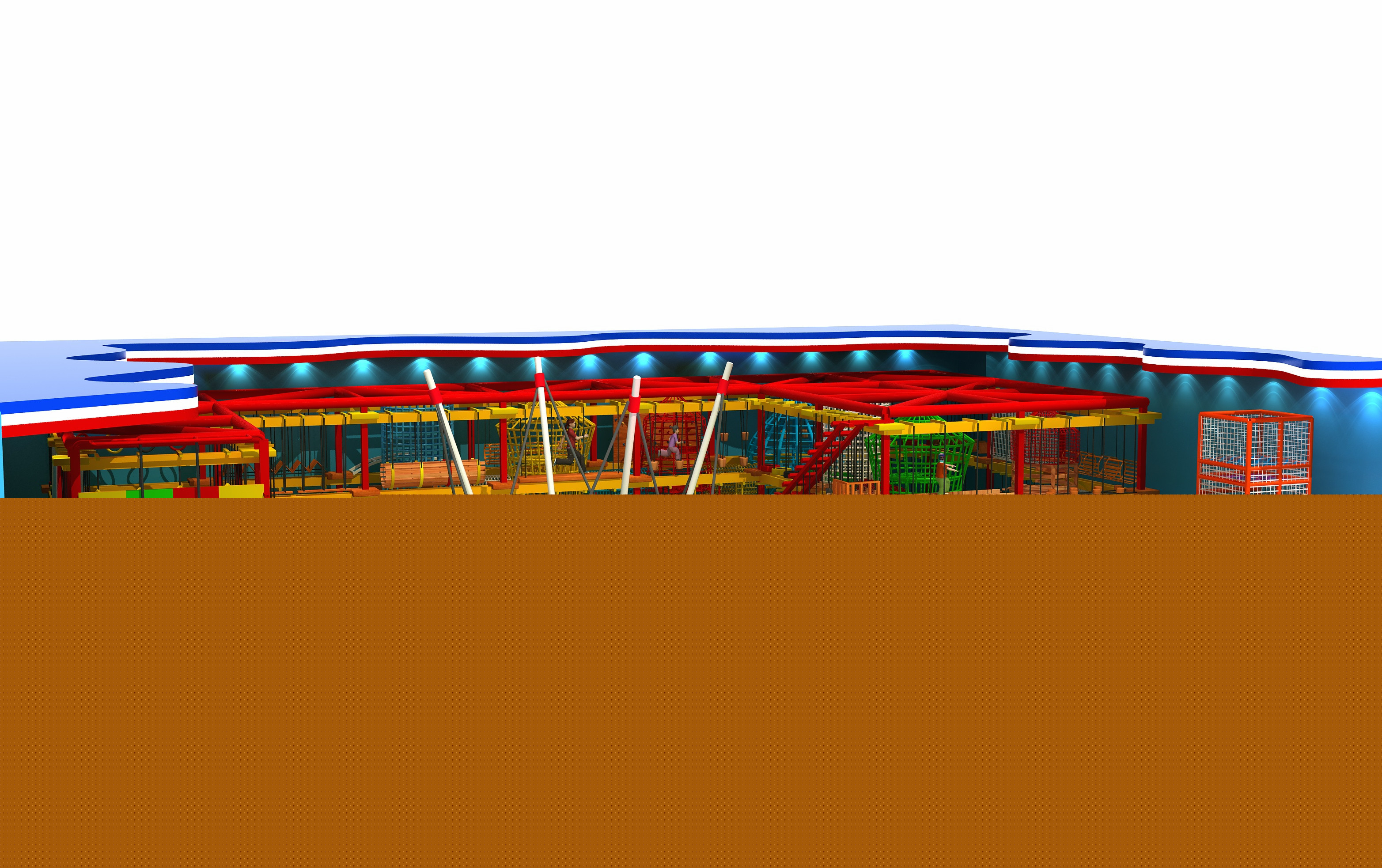 Kids rope course playground-QL-TZ007A