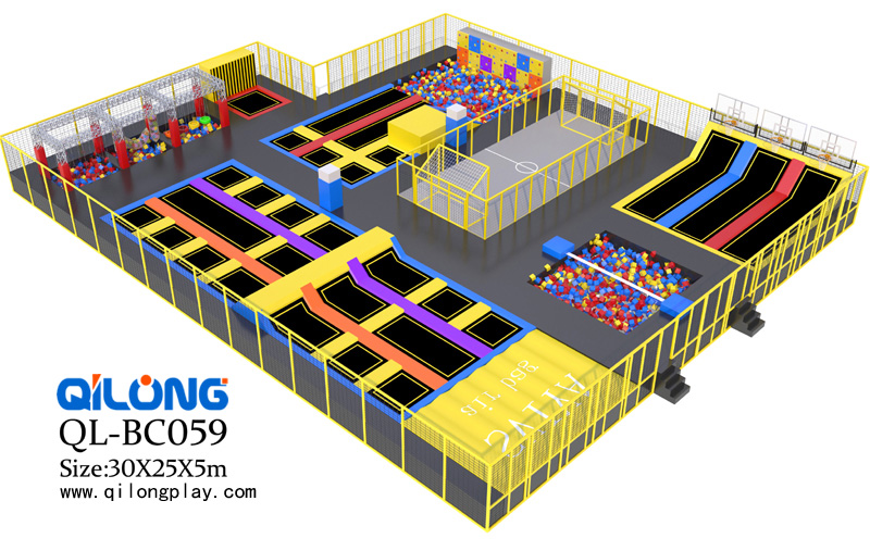 Bungee Trampoline Park For Sale To European City