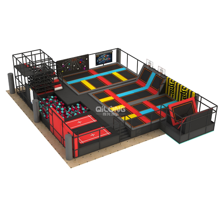 QILONG Amusement Equipment Trampoline Park Project In Beijing