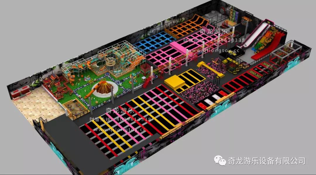 New trampoline park- QILONG 365 JUMPING ISLAND