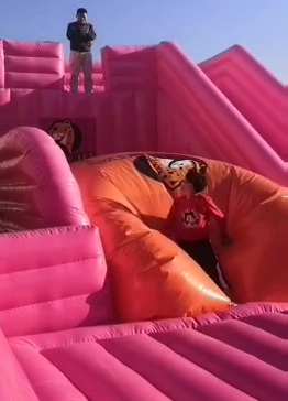 New Activity Inflatable Bounce Airbag Fly to The Future