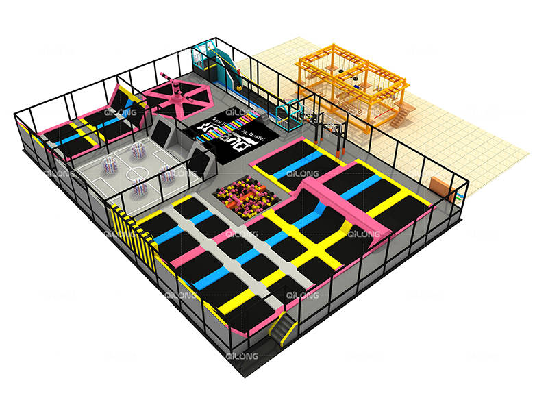 Trampoline park playground