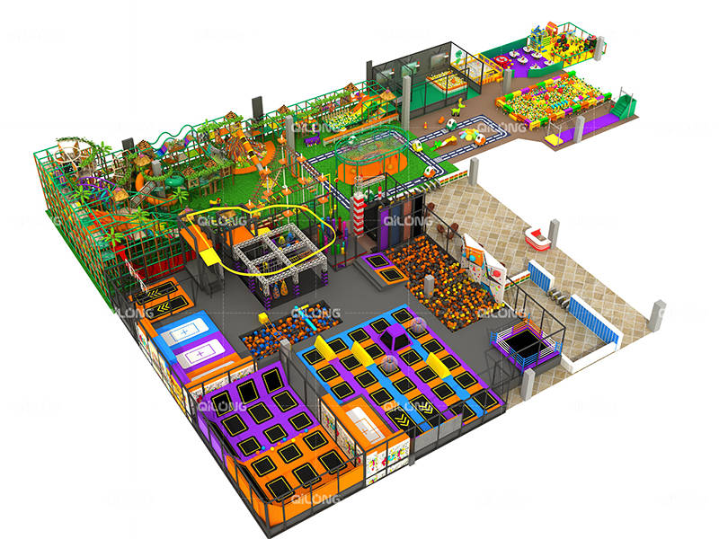 Indoor playground structure