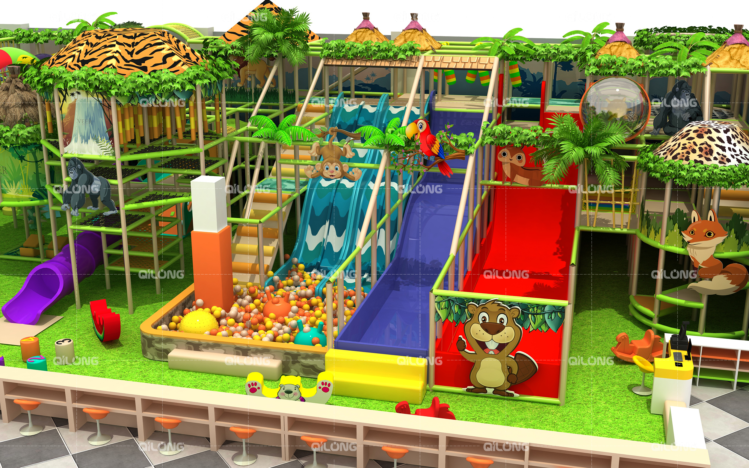 Indoor playground play