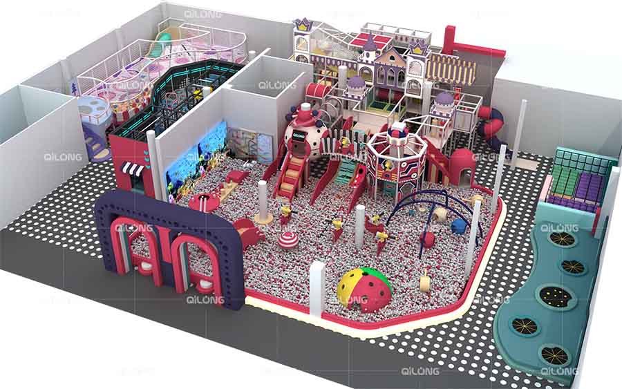 Indoor playground floor