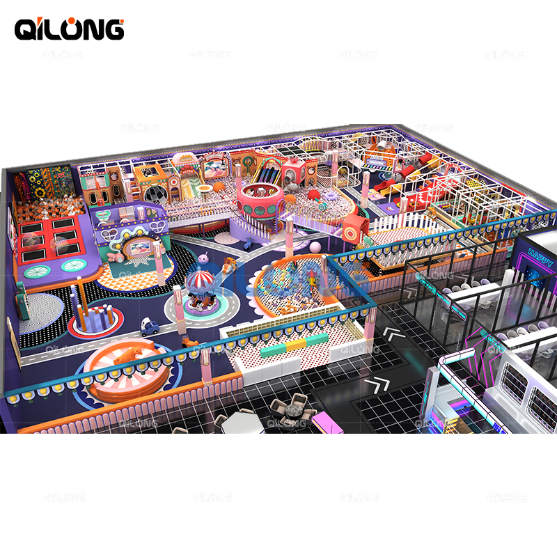 Children Indoor Playground Daycare Playroom Kids Indoor Play Center Macaron Theme Amusement Equipment