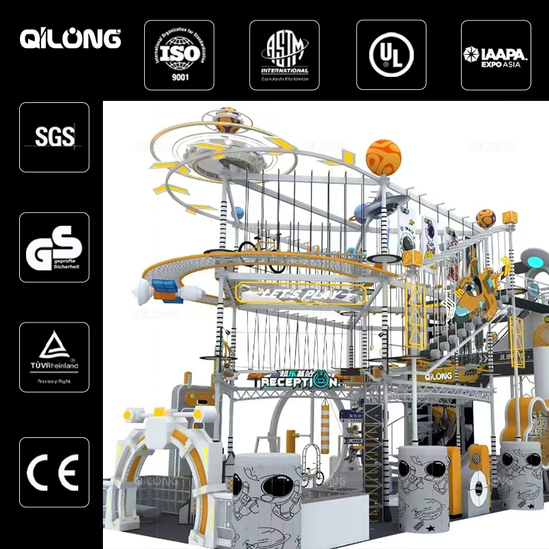 Customized Rope Course Commercial Indoor Park Playground Play Area Kid's Play Zone Shopping Mall Attractions for Kids