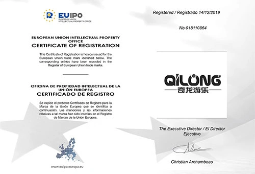European Union Intellectual Property Office Certificate of Registration