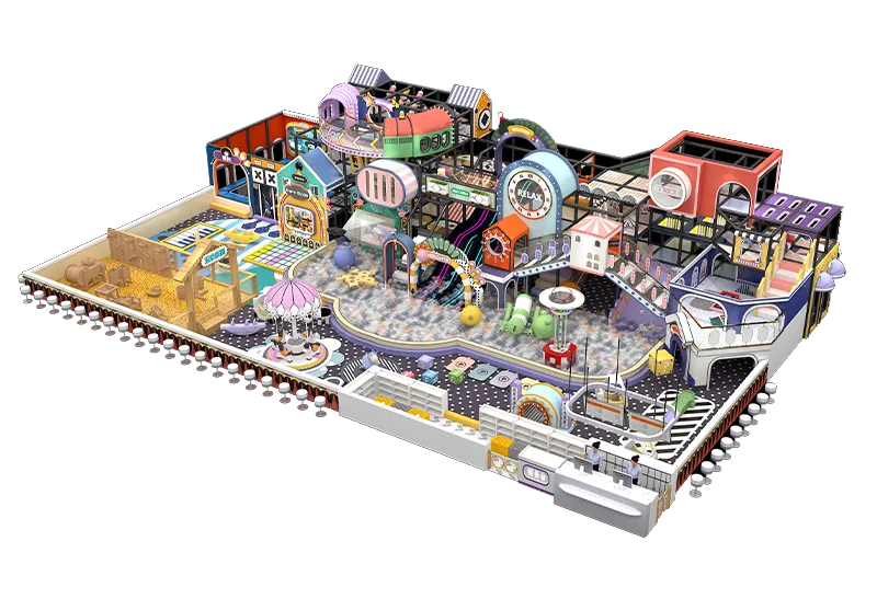 Multi-Level Soft Play Frame, Large Ball Pit, Toddler Sensory Zone, Role-Play Areas & Digital Interactive Games for Kids