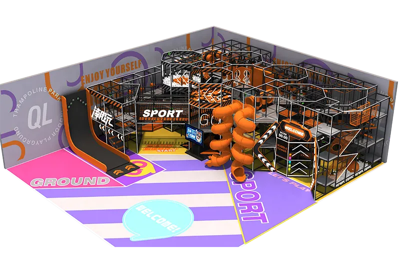 Layered Activity Structure Indoor Playground: Multi-Height Play Elements for a Richer, More Dynamic Spatial Experience