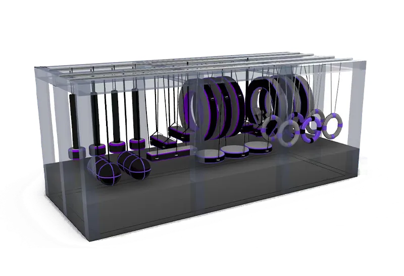 All-In-One Inflatable Ninja Obstacle System: Soft Materials, No Hard Edges – Ideal for Kids, Families & Group Activities