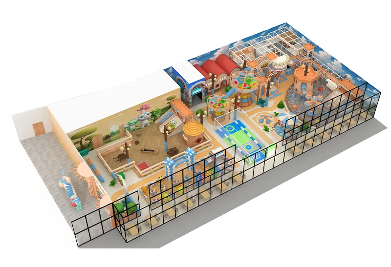 Baby-Friendly Soft Play Center: Sand Pit, Building Blocks, Rainbow Tree & Sensory Zones – No High-Risk Attractions