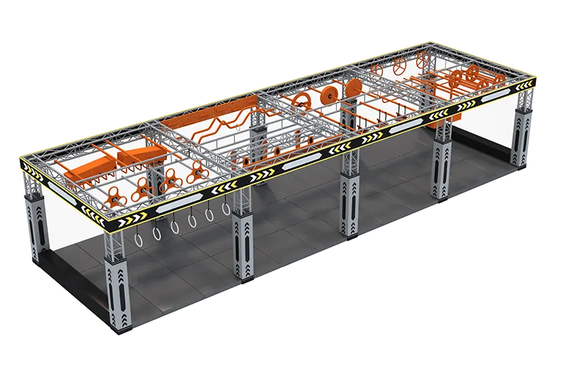 Durable Aluminum Truss Ninja System: Rings & Bars for Strength – Flexible Layout, Expandable & Clear Difficulty Layering