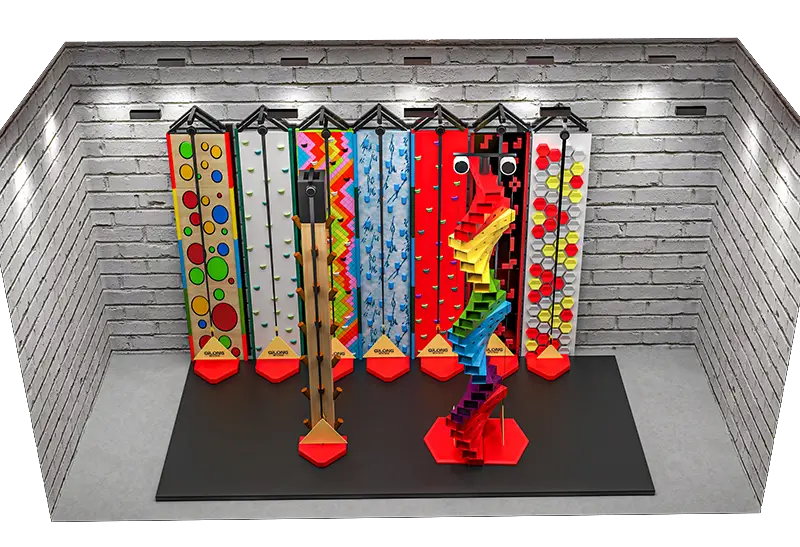 Seven Themed Climbing Modules: Polka Dots, Pixel Art & Dinosaurs – 3D Shapes & High-Saturation Colors for All Ages