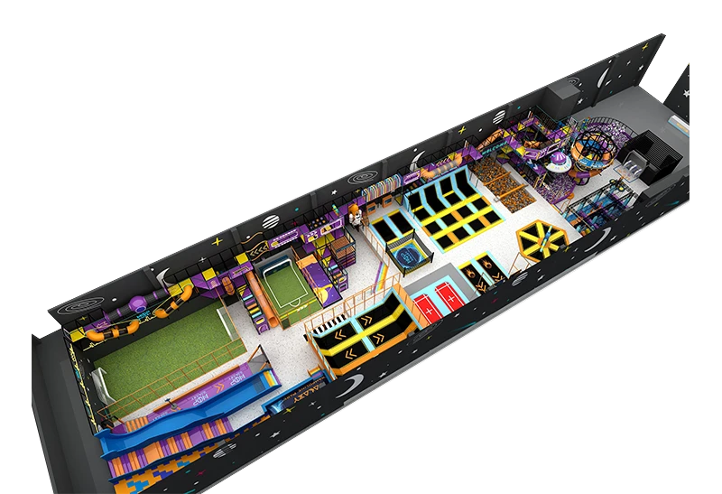 Galaxy Themed Family Facility: Multi-Level Soft Play, Obstacle Courses & Cosmic Decor for Immersive High-Energy Fun