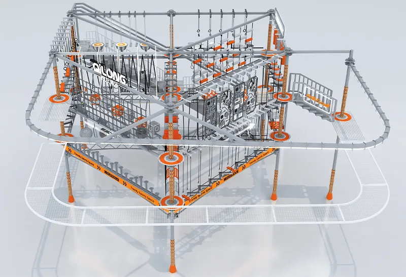 Rope Course Variety: Bridges, Nets & Swings – Customizable Difficulty Levels for All Ages – Strong Engagement & Satisfaction