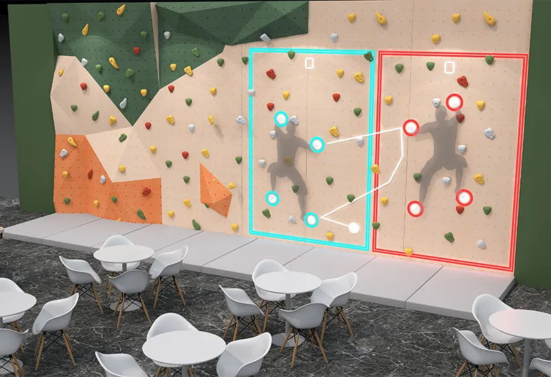Natural-Style Rock Climbing Wall: Scientific Difficulty Gradient & Integrated Social/Recreation Area – Ideal for Commercial Venues