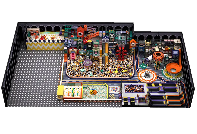 Fairytale Town Pastel Playground: Starry Skies, Forest Cabins & Physical Challenges for All Ages