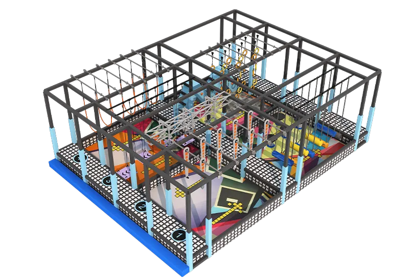 Playful Full-Body Ninja Course: Strength, Coordination & Reaction Training – Sequential Design for Group Play & Repeat Visits
