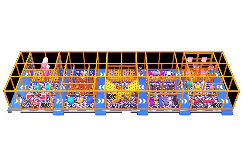 Chinese Cultural Themed Ninja Course: Ball Pit Base for Safety – Boosts Agility, Balance & Coordination for Kids