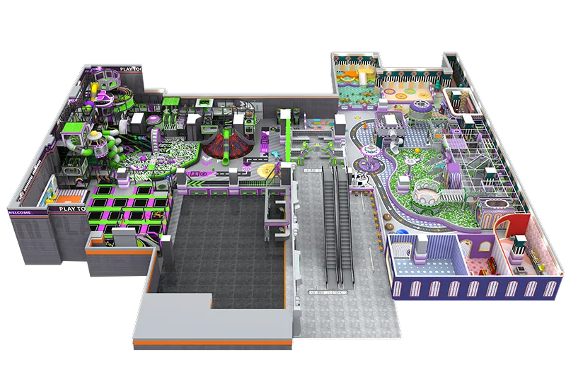 Gardening & Sensory Play Center: Planting Zone, Sand Pit, Zip Line, Trampoline & Toddler-Focused Soft Play Area