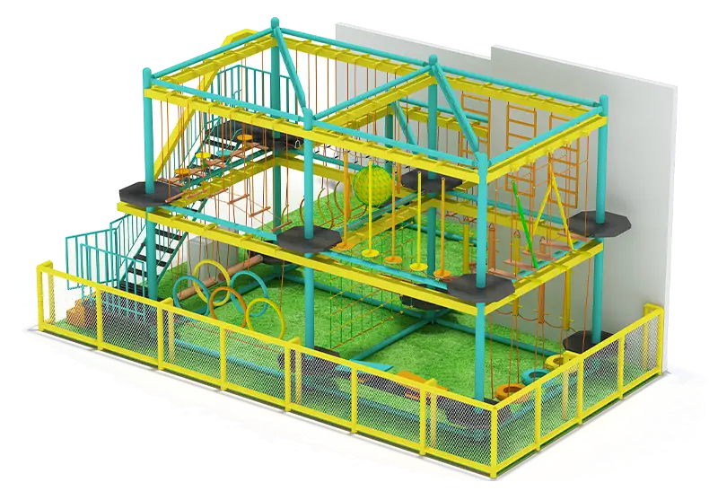 Suspended Play Elements: Dynamic Hanging Components, Balanced Difficulty & Durable Construction for Long-Term Commercial Use