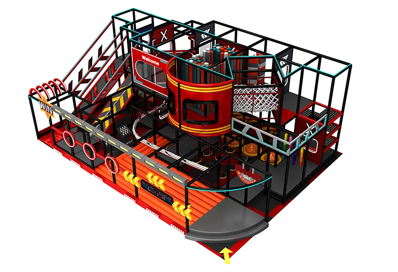 Urban Adventure Multi-Level Playground: Commercial-Grade, Safety-Certified for Ages 3-12 – Perfect for Family Centers & Malls