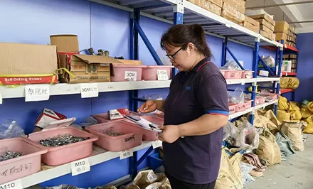 Extensive inventory of accessories